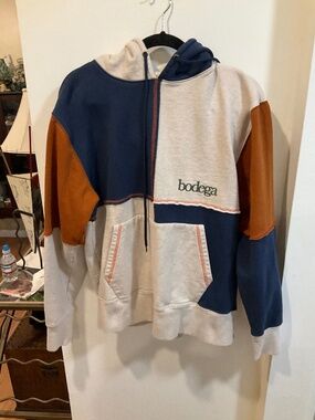 EUC Bodega Color Block Sweatshirt Hoodie Size Large